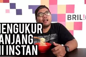 Mengukur Panjang Mi Instan