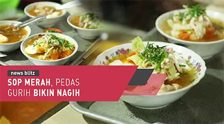 Sop merah, pedas gurih bikin nagih