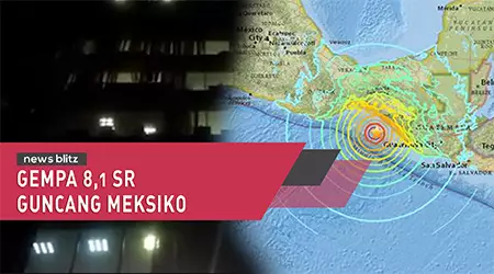 Gempa 8,1 SR guncang Meksiko 