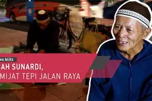 Mbah Sunardi, pemijat tepi jalan raya 