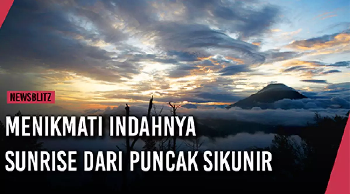 Menikmati indahnya sunrise dari puncak Sikunir