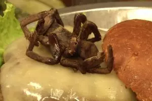 Menu unik burger tarantula,  berani coba?