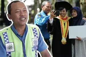 Begini ungkapan hati Satpam UGM yang sekolahkan anaknya hingga S3