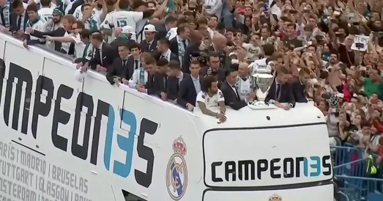 Meriahnya perayaan gelar juara Liga Champions Real Madrid