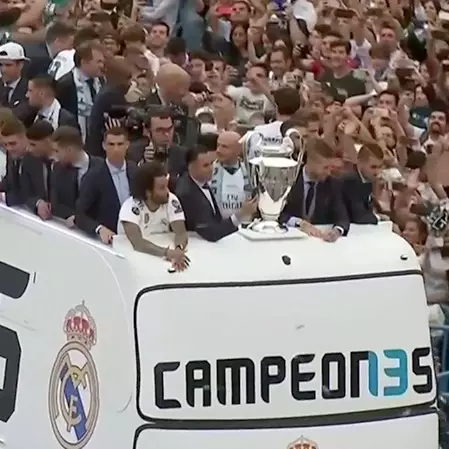 Meriahnya perayaan gelar juara Liga Champions Real Madrid