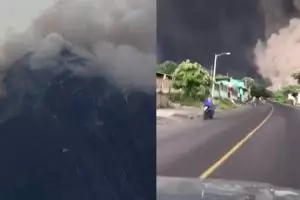 Bapak & anak ini menantang maut demi evakuasi korban letusan gunung 