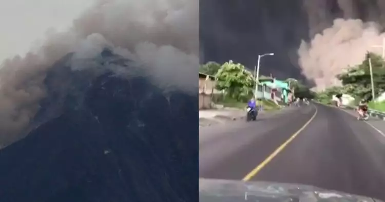 Bapak & anak ini menantang maut demi evakuasi korban letusan gunung 