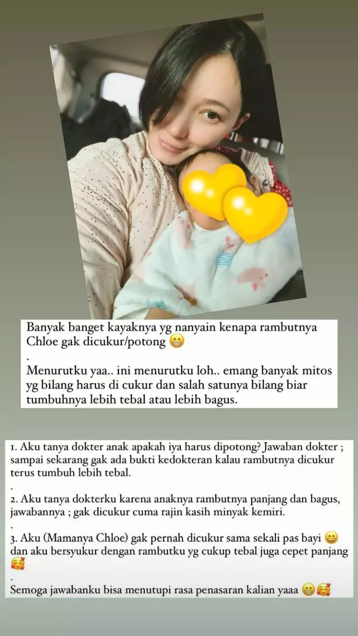 alasan asmirandah tak cukur rambut © Instagram