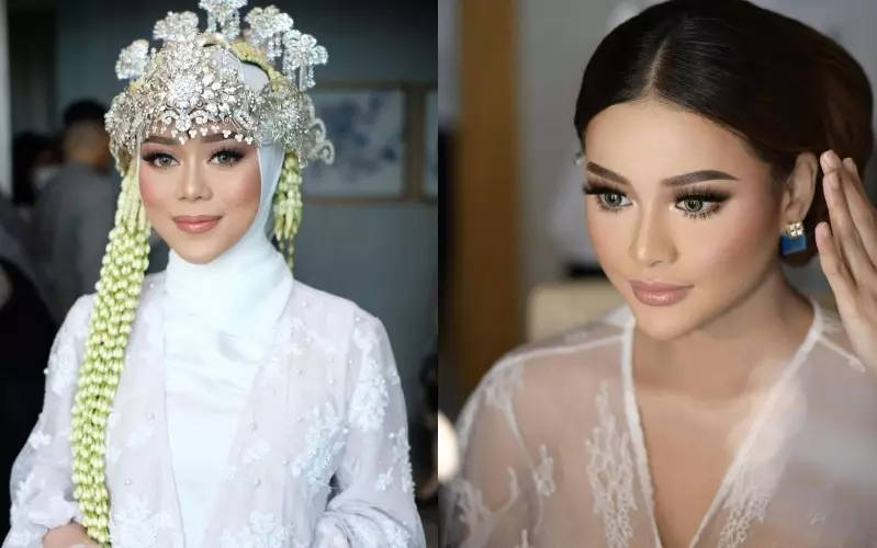 potret beda gaya pernikahan Lesty & Aurel dari berbagai sumber