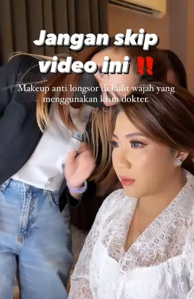 MUA ini bagikan tips atasi riasan longsor karena penggunaan krim dokter Instagram