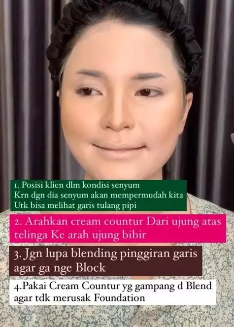 Tips aplikasikan cream contour ala MUA ini bikin riasan tampak natural Instagram Tips aplikasikan cream contour ala MUA ini bikin riasan tampak natural Instagram