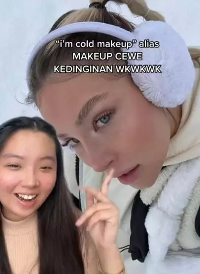 Tutorial tren cold makeup look TikTok Tutorial tren cold makeup look TikTok