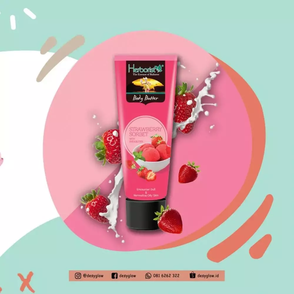Rekomendasi body butter dengan kandungan strawberry  Berbagai sumber