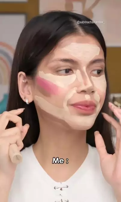 Sabrina Chairunnisa recreate makeup Hailey Bieber Instagram Sabrina Chairunnisa recreate makeup Hailey Bieber Instagram