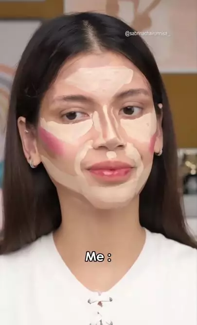 Sabrina Chairunnisa recreate makeup Hailey Bieber Instagram Sabrina Chairunnisa recreate makeup Hailey Bieber Instagram