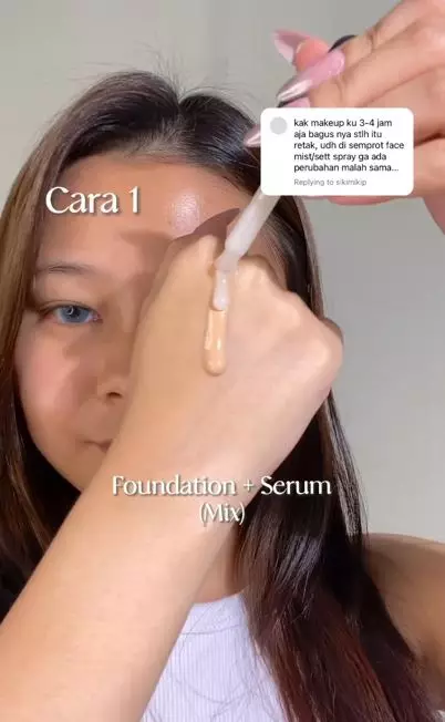 Trik mencampur makeup dan skincare untuk dapatkan riasan flawless dan anticrack Instagram Trik mencampur makeup dan skincare untuk dapatkan riasan flawless dan anticrack Instagram