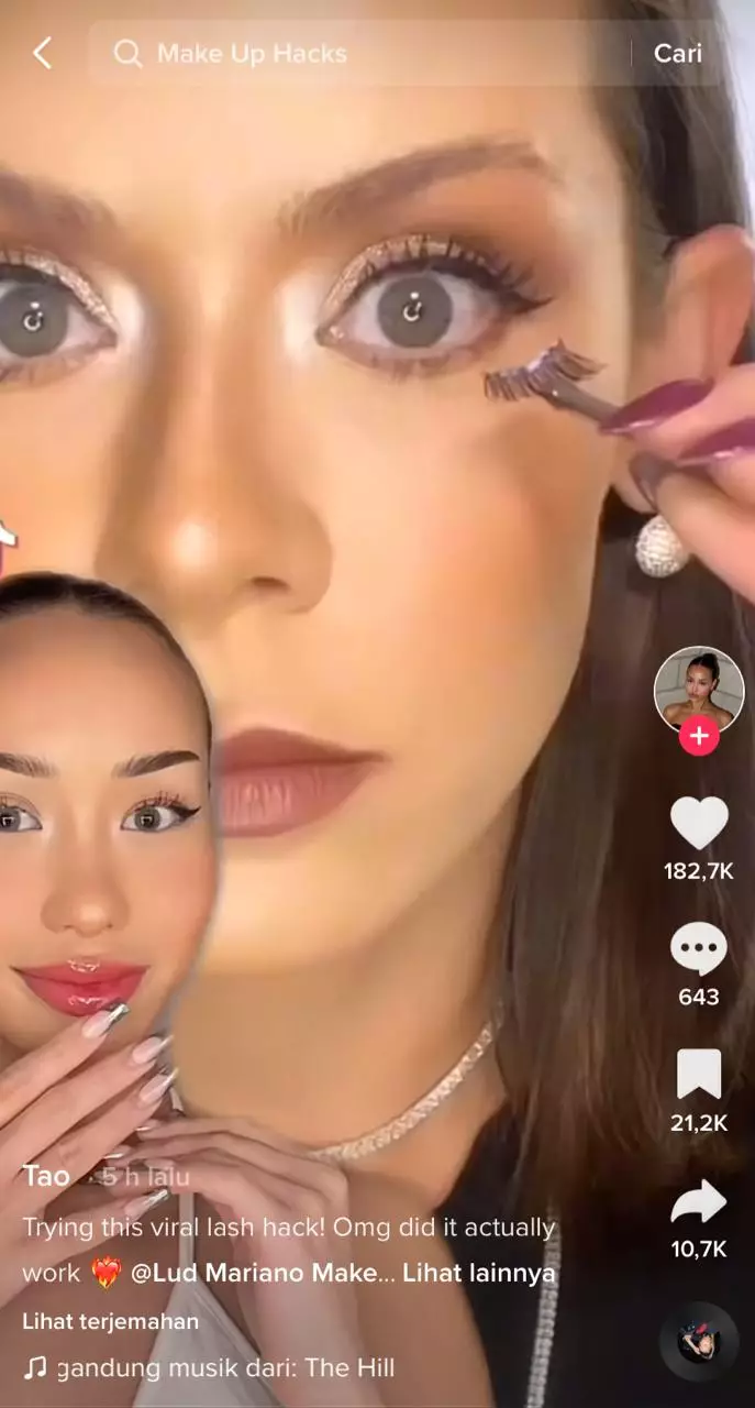 makeup hack memasang bulu mata Berbagai sumber