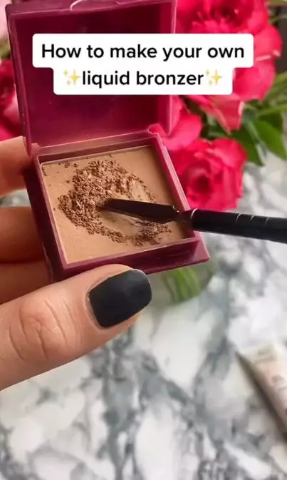 Cara membuat liquid bronzer pakai 2 bahan TikTok