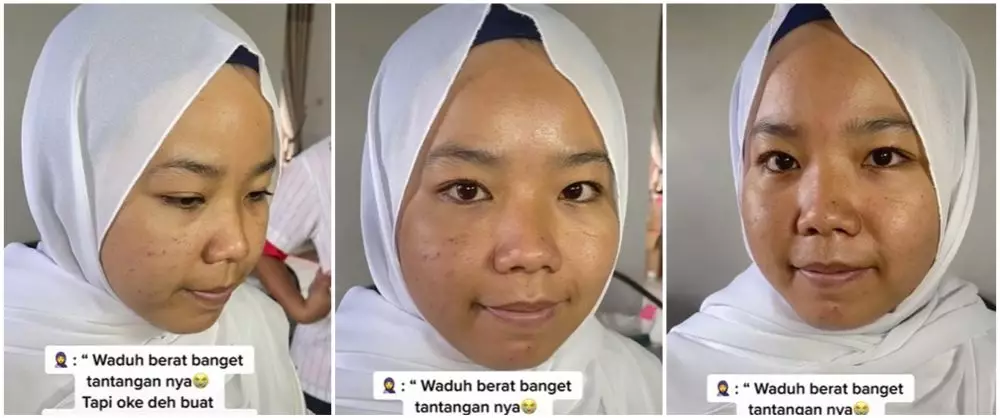 Wanita berhijab minta dirias MUA jadi pengantin ala barbie © 2023 brilio.net