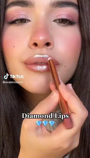 trik membuat diamond lips  berbagai sumber