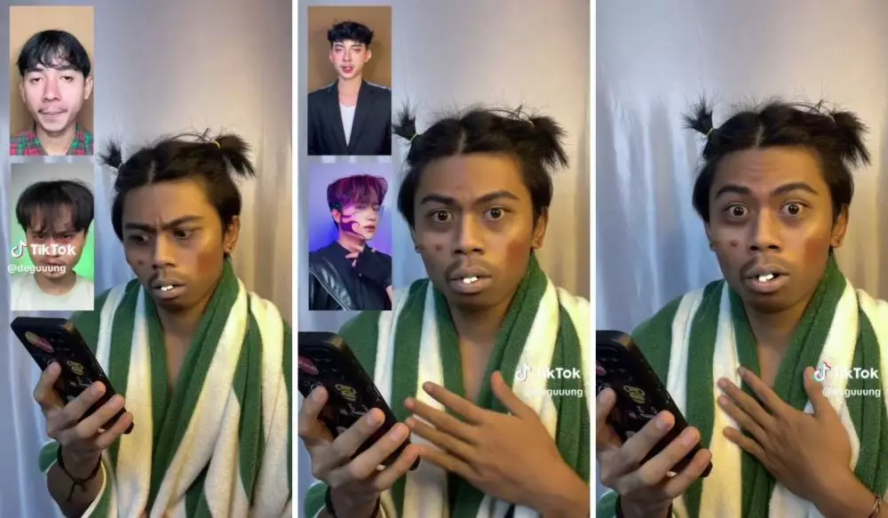 makeup mirip oppa korea © TikTok