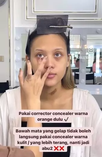 Transformasi makeup wanita kantung mata hitam TikTok Transformasi makeup wanita kantung mata hitam TikTok