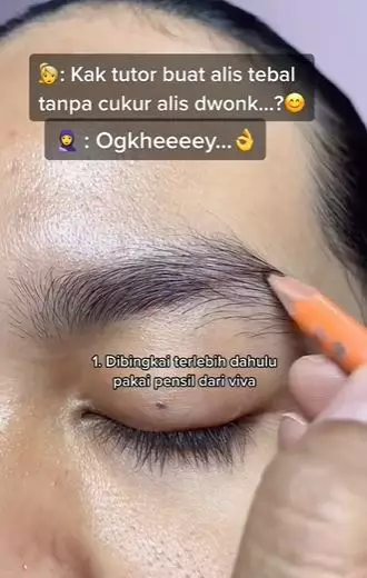 Cara menggunakan eyebrow pencil untuk alis lebat TikTok