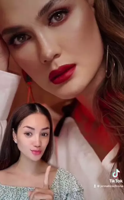 Recreate wanita beralis sulam jadi Luna Maya TikTok