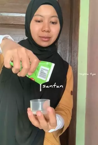 Cewek kencangkan kerutan wajah pakai 2 bahan dapur TikTok