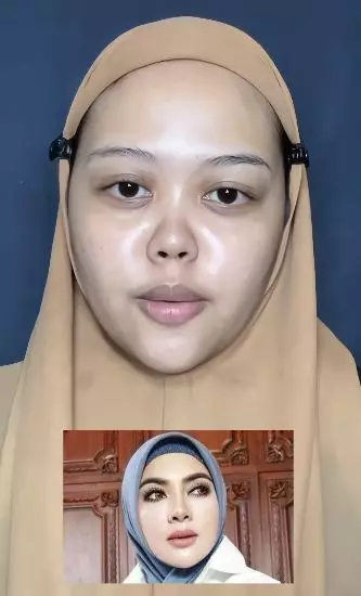 Wanita berwajah polos ini tiru dandanan Syahrini berbagai sumber Wanita berwajah polos ini tiru dandanan Syahrini berbagai sumber