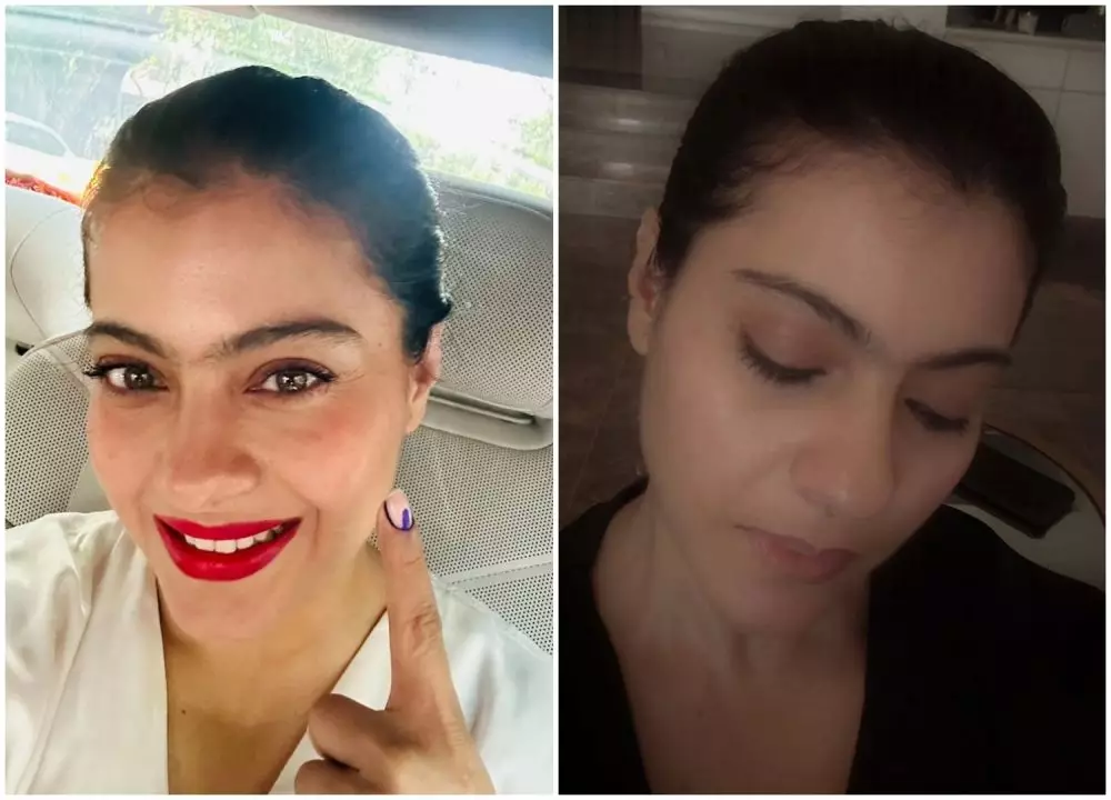 pesona Kajol Devgan saat pakai dan tanpa makeup berbagai sumber