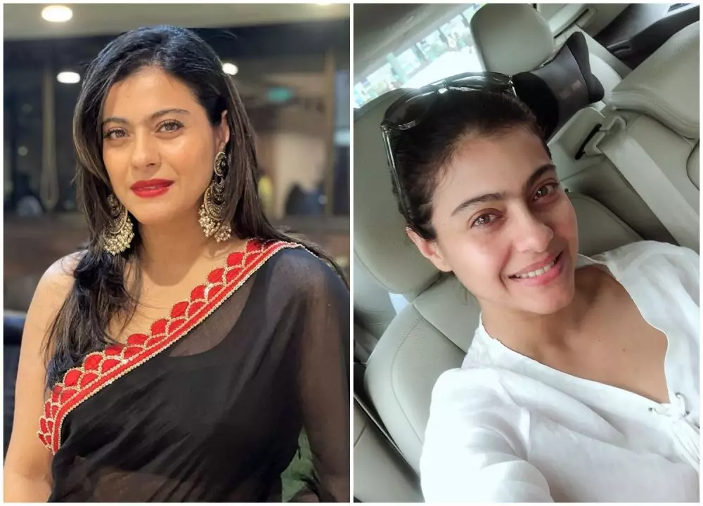 pesona Kajol Devgan saat pakai dan tanpa makeup berbagai sumber