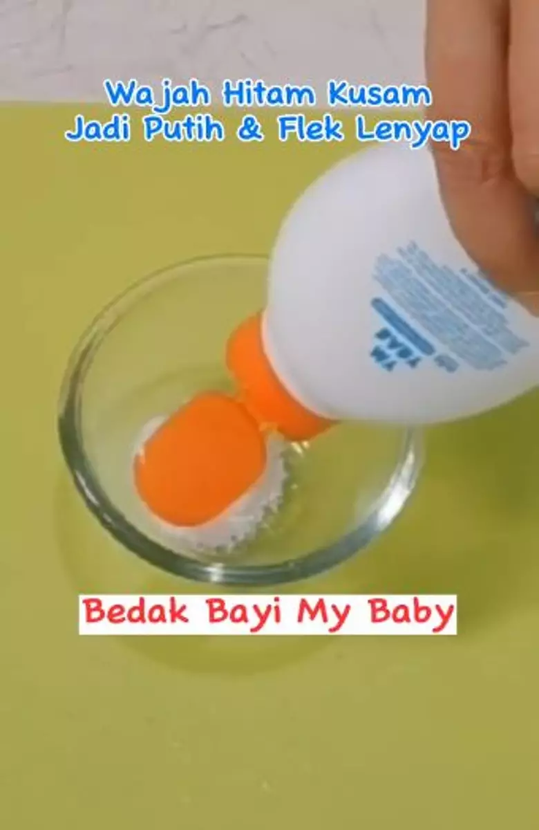 Kombinasi bedak bayi dan lemon atasi flek hitam Berbagai sumber