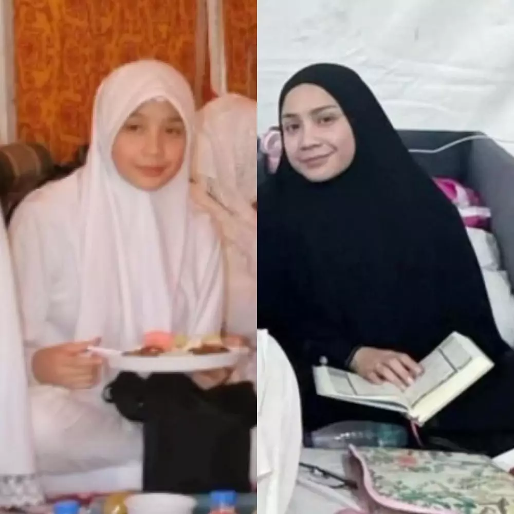 potret nagita slavina saat haji 17 tahun lalu © instagram
