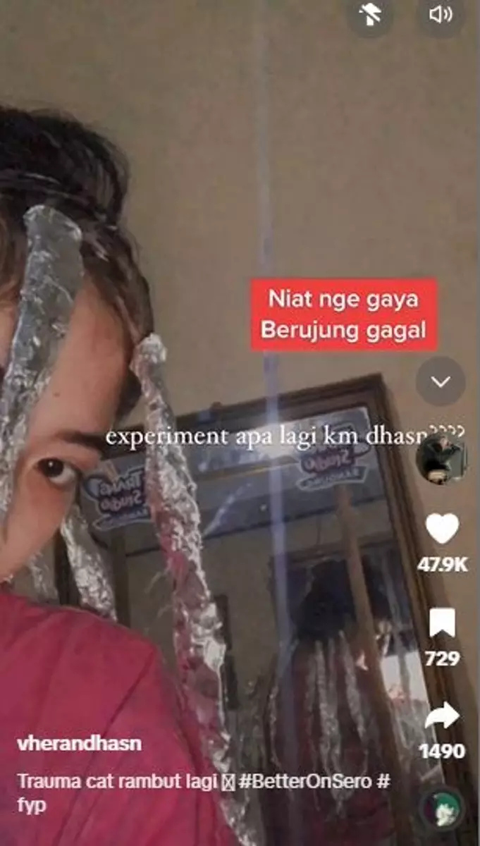 Cewek bleaching rambut sendiri malah rontok kayak mi bihun TikTok