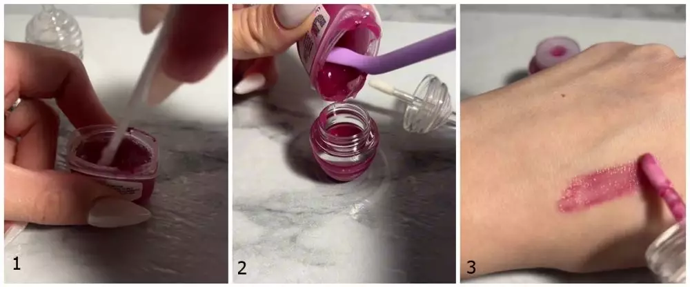 Kombinasi petroleum jelly dan lipstik © 2024 TikTok