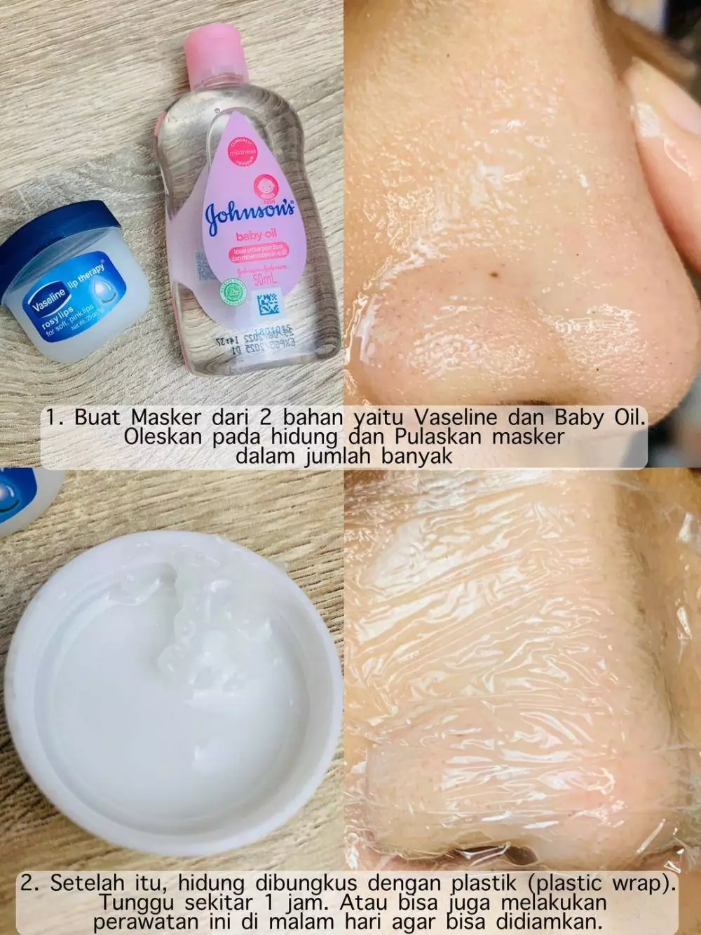 cara hilangkan komedo pakai 2 kombinasi. berbagai sumber