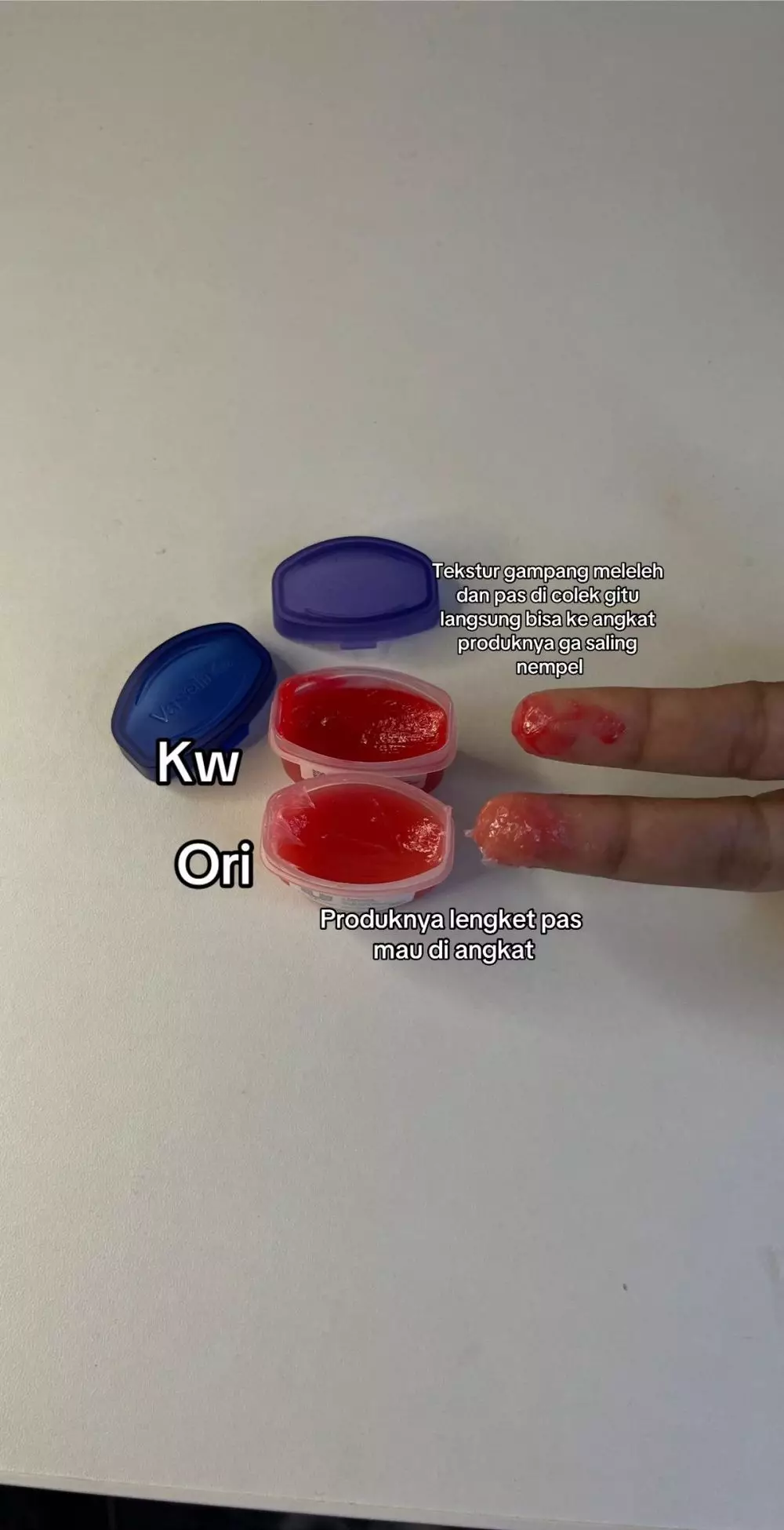 cara bedakan Vaseline Lip Therapy asli © 2024 TikTok