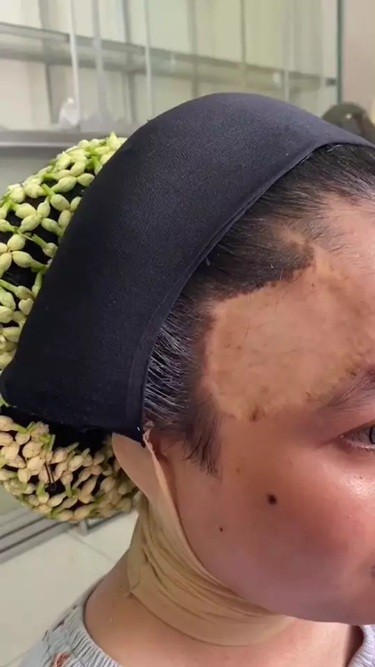 bekas luka pengantin di makeup © 2024 TikTok