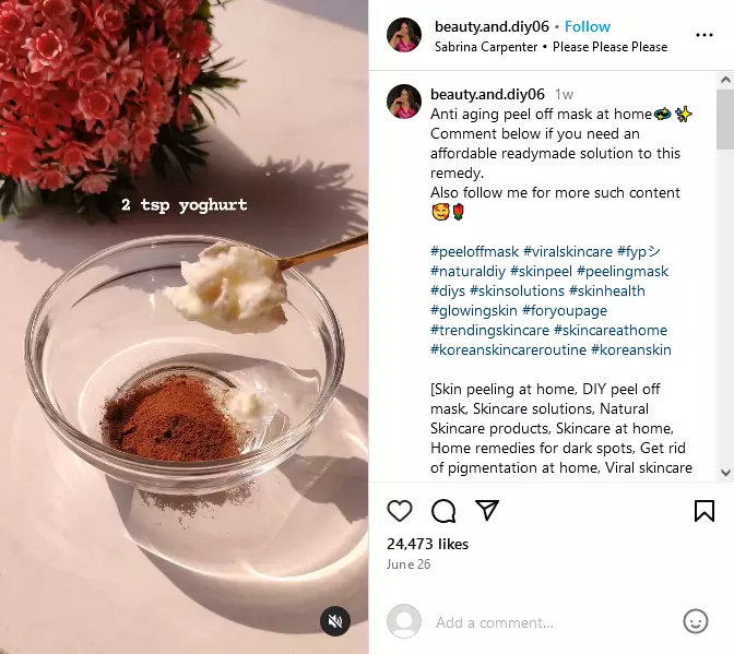 cara bikin peel off mask © 2024 Instagram