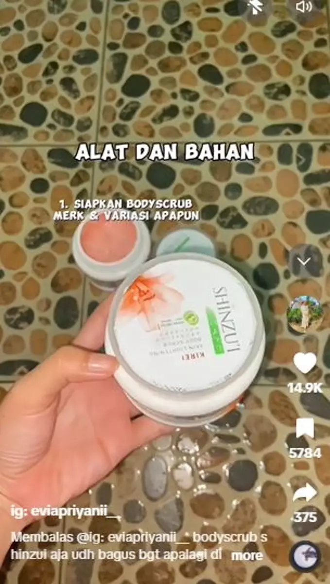 Kombinasi scrub Shinzui & body mask ini bikin kulit antikusam TikTok Kombinasi scrub Shinzui & body mask ini bikin kulit antikusam TikTok