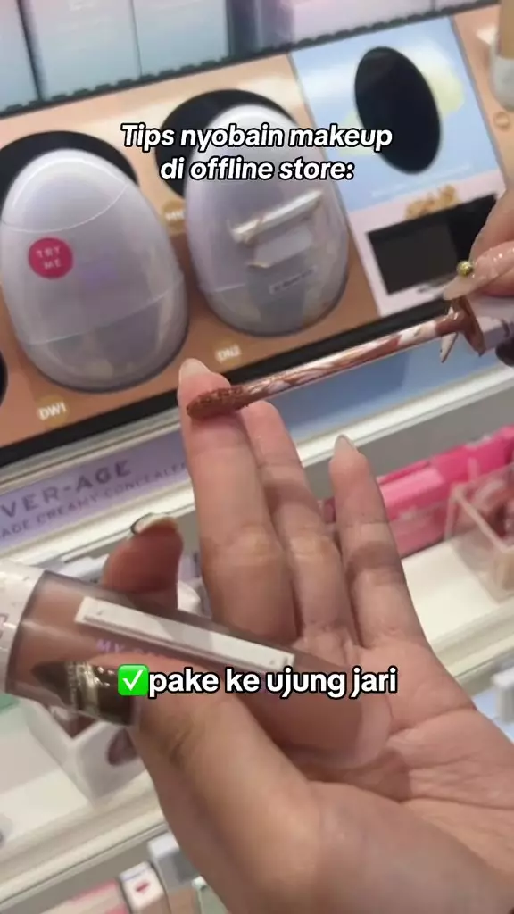 trik coba sampel makeup baru © 2024 TikTok