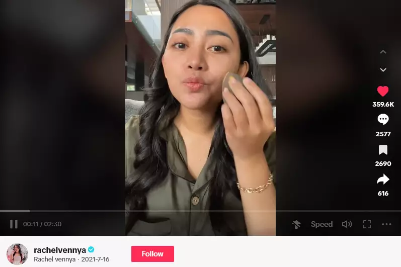 Rachel Vennya makeup tiga menit © 2024 TikTok Rachel Vennya makeup tiga menit © 2024 TikTok