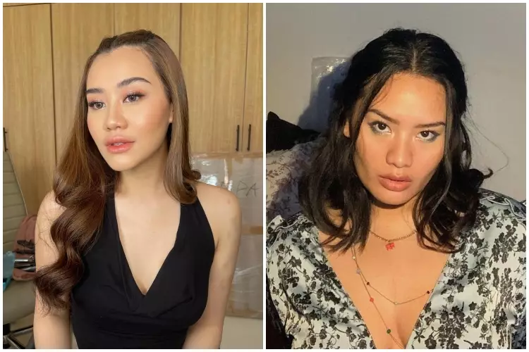 Adu gaya makeup Aaliyah dan Zahwa Massaid Berbagai sumber