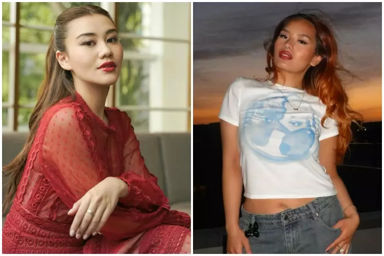 Adu gaya makeup Aaliyah dan Zahwa Massaid Berbagai sumber