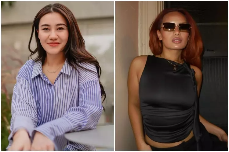 Adu gaya makeup Aaliyah dan Zahwa Massaid Berbagai sumber