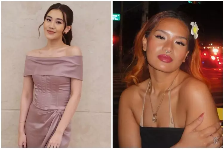 Adu gaya makeup Aaliyah dan Zahwa Massaid Berbagai sumber