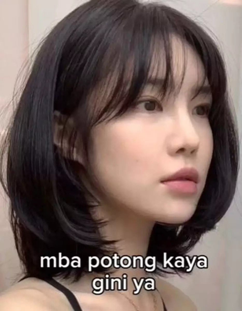 Cewek ini potong ala Korean Style malah berakhir menyesal TikTok