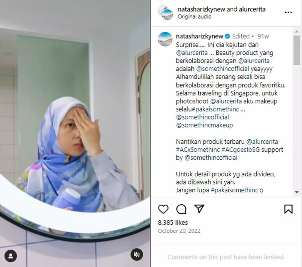  Tutorial makeup natural Natasha Rizki yang bikin Desta gagal move on Instagram