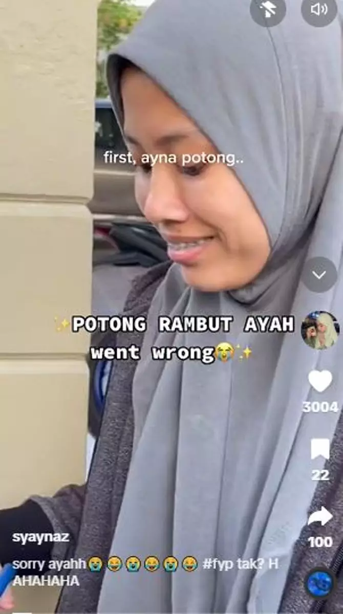 Cewek ini ngide potong rambut ayahnya tapi berakhir gagal TikTok
